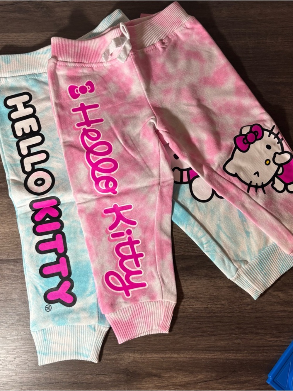 Hello Kitty Pink & Light Blue Tie-Dye Jogger Set